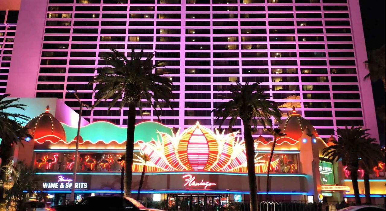Luxurious entertainment venue in a modern hotel